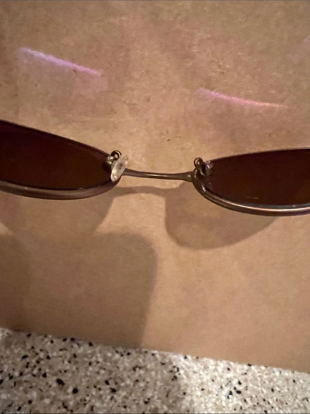VINTAGE Maui Jim Oval Metal Sunglasses in Brown Lenses and Gold Frame